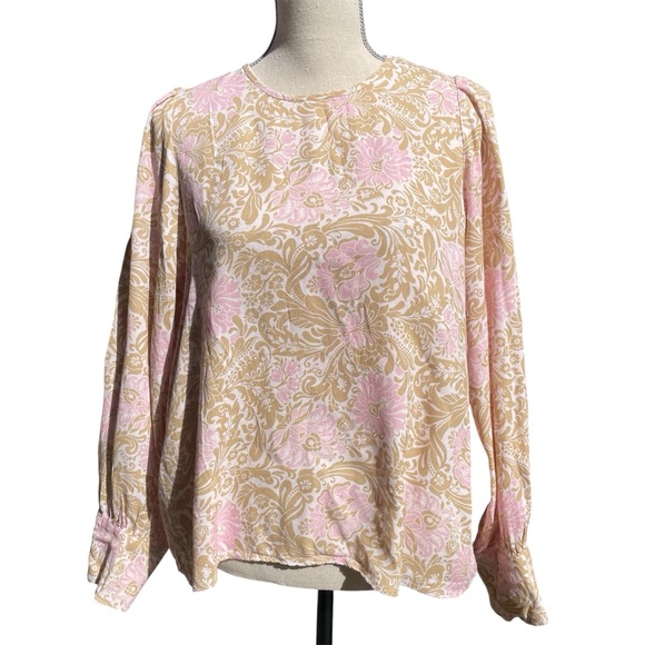 Aritzia Wilfred Boho Cottagecore Minimalist Clarissa Puff Sleeve Size Large - Picture 7 of 16